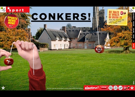 Conkers game - Virgin electric!