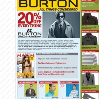 Burtons advertorial for Maxim Magazine