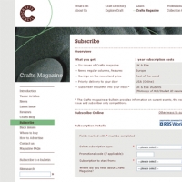 Crafts Magazine - E-commerce online subscriptions