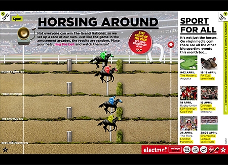 Horse racing game