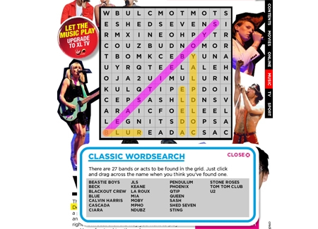 Musical word search